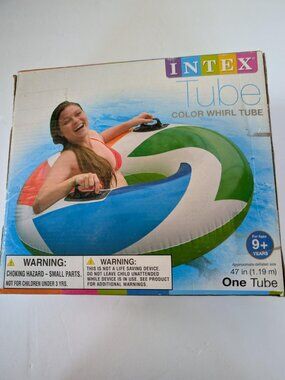 Intex Color Whirl 47" Inflatable Tube Float - New / Sealed